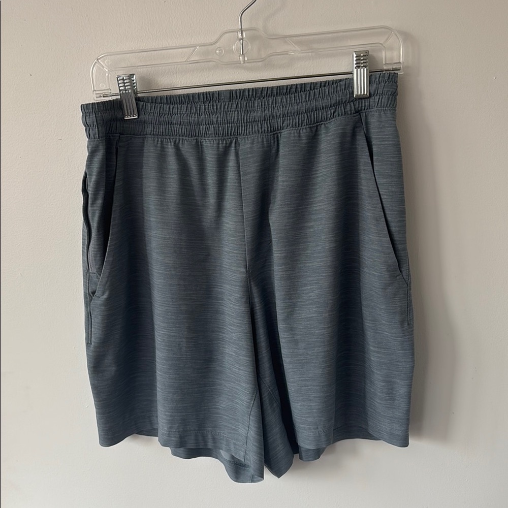 Men’s Light Grey/Blue Striped Lululemon Shorts